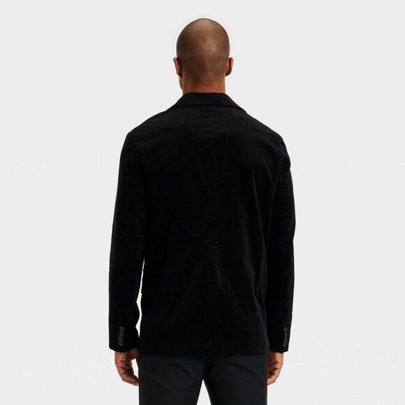 Open Box - Goodfellow & Co - Men's Velvet Sports Blazer - Goodfellow Black - Picture 2 of 3